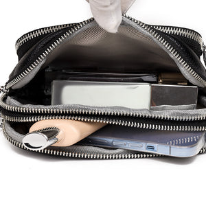 Trendy Multi-Layer Leather Crossbody – Small Square Bag (5 Colors) - Dazzling Beauty Solution