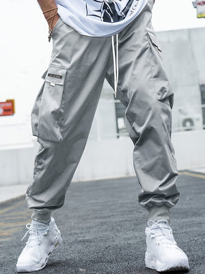 Men’s Winter Multi-Pocket Cargo Pants – Casual Hip-Hop Drawstring Streetwear Trousers - Dazzling Beauty Solution
