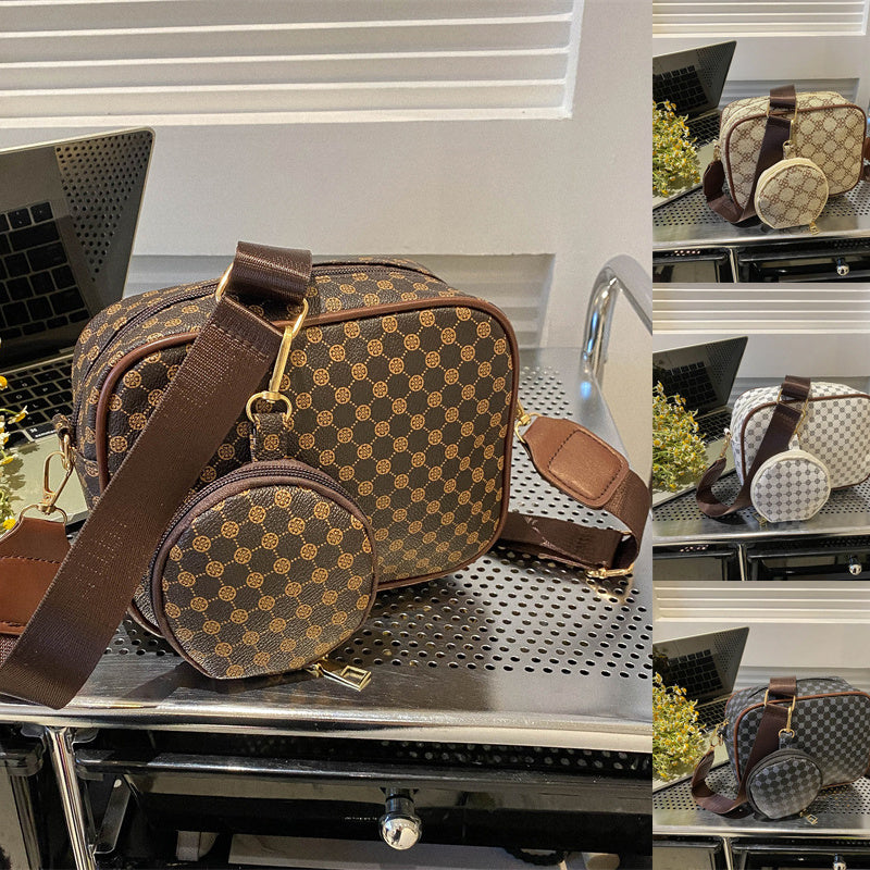 Vintage Pattern Crossbody Bags For Women Shoulder Shell Bag Trend Small Purse And Handbag Luxury Designer Female Square Bag Women's Bag - Dazzling Beauty Solution