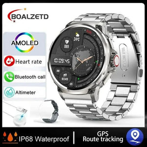 1.85-Inch Ultra HD Smartwatch with GPS, Bluetooth Call & Health Monitoring For Men - Dazzling Beauty Solution