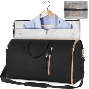 Women’s Large Capacity Travel Duffle Bag – Waterproof Foldable Suit Tote - Dazzling Beauty Solution