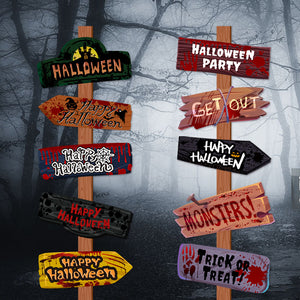 Creative Printing Halloween Paper Signs – Festive Party Props - Dazzling Beauty Solution