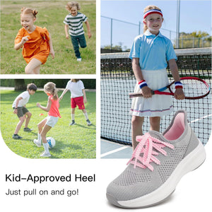 Girls Lightweight Slip-On Athletic Sneakers - Dazzling Beauty Solution