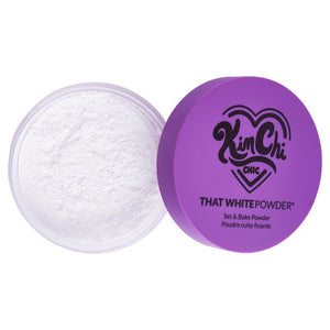 Kimchi Chic Puff Puff Pass Set & Bake Powder with Rice Powder & Vitamin-E, Lightweight & Translucent Makeup, Cosmetic Setting Powder