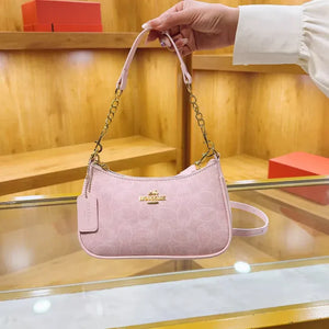 Floral Designer Shoulder Bag – Elegant Leather Handbag with Adjustable Strap & Multiple Compartments - Dazzling Beauty Solution