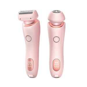 2-in-1 Rechargeable Epilator & Hair Removal Trimmer – Face, Body, Bikini, Legs & Underarms - Dazzling Beauty Solution