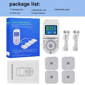 12-Mode TENS & EMS Muscle Stimulator – Dual Channel - Dazzling Beauty Solution