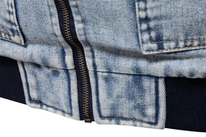 Men's Plush Denim Jacket In European Size - Dazzling Beauty Solution