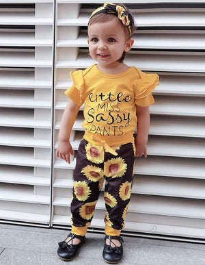 Newborn Baby Girl Clothes Infant Ruffle Romper Pants Set Summer Outfits Cute Baby Clothes for Girls