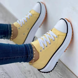 Women's Canvas High Top Casual Shoes - Dazzling Beauty Solution