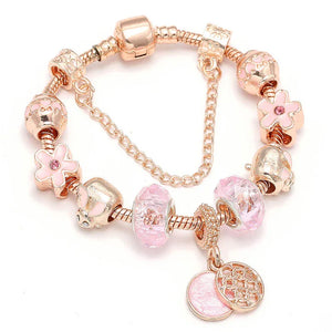 Fashion Love Geometric Rose Gold Bracelet Women's Jewelry - Dazzling Beauty Solution