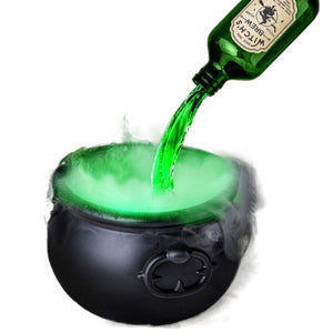 Halloween Floating Wizard Cauldron – Magic Fog Bowl with Potion Bottle & Diffuser - Dazzling Beauty Solution
