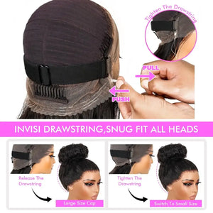 Invisi Strap HD 360 Glueless Deep Curly Wig – 250% Density Full Lace Luxury - Dazzling Beauty Solution