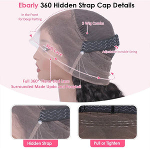 Invisi Strap HD 360 Glueless Deep Curly Wig – 250% Density Full Lace Luxury - Dazzling Beauty Solution