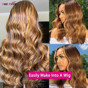 Honey Blonde Body Wave Bundles with 5x5 Closure – Ombre Human Hair - Dazzling Beauty Solution
