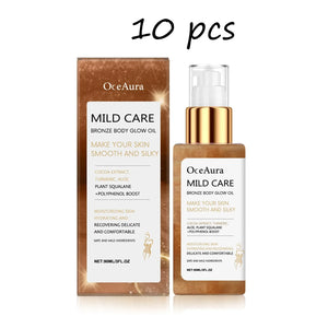 Oceaura Bronze Body Glow Oil – Moisturizing Shimmer Oil - Dazzling Beauty Solution