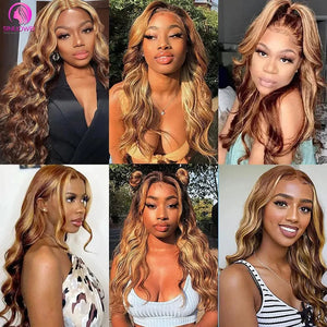 30–32 Inch Highlight Body Wave Bundles P4/27 Honey Brown | 100% Brazilian Human Hair | Dazzling Beauty Solution - Dazzling Beauty Solution