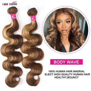 Honey Blonde Body Wave Bundles with 5x5 Closure – Ombre Human Hair - Dazzling Beauty Solution