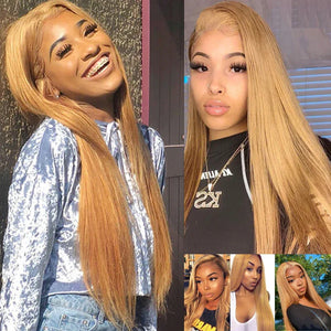 Dark Blonde Straight Hair Bundles – Brazilian Remy Human Hair Extensions - Dazzling Beauty Solution