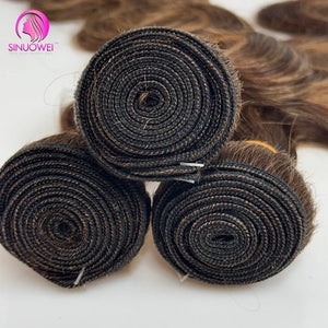 30–32 Inch Highlight Body Wave Bundles P4/27 Honey Brown | 100% Brazilian Human Hair | Dazzling Beauty Solution - Dazzling Beauty Solution