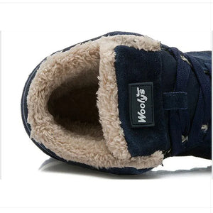 Men’s Winter Snow Boots – Warm Fur Lined Ankle Shoes - Dazzling Beauty Solution