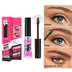 Long-Lasting Waterproof Eyebrow Gel – Clear Brow Setter with Spiral Brush - Dazzling Beauty Solution