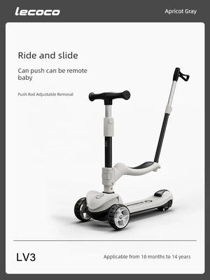 3-in-1 Kids Scooter & Ride-On for Ages 2-6 - Dazzling Beauty Solution
