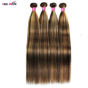 Ombre Light Yaki Straight Human Hair Bundles – Brazilian Weave Extensions - Dazzling Beauty Solution