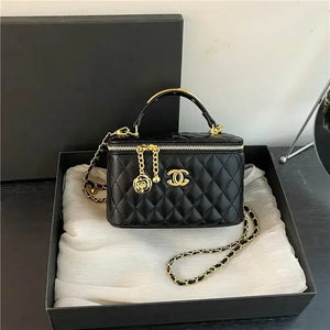 2025 Diamond Chain Box Bag – Chanel style Shoulder & Crossbody Style - Dazzling Beauty Solution