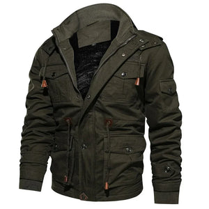 Men’s Military Hooded Winter Parka – Warm Snow Coat - Dazzling Beauty Solution