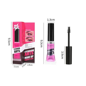 Long-Lasting Waterproof Eyebrow Gel – Clear Brow Setter with Spiral Brush - Dazzling Beauty Solution