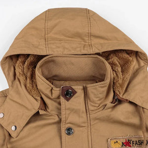 Men’s Military Hooded Winter Parka – Warm Snow Coat - Dazzling Beauty Solution