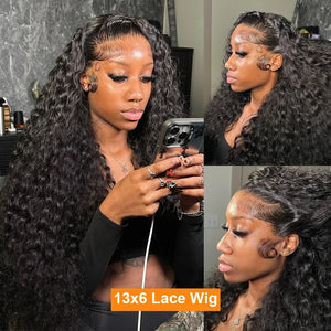 Premium Deep Wave Human Hair Lace Wig - Dazzling Beauty Solution