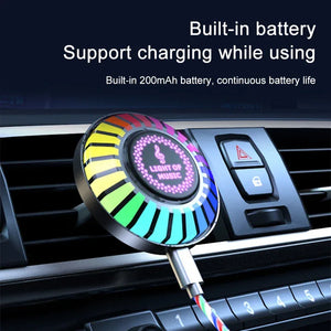 Vehicle Rhythm Fragrance LED Lamp – Sound-Controlled Ambient Light with App & Perfume - Dazzling Beauty Solution