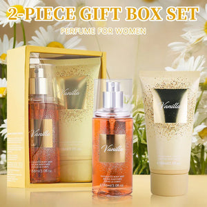 Vanilla Body Mist & Lotion Gift Set for Women â 3 fl.oz Each - Dazzling Beauty Solution