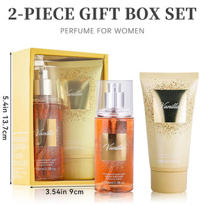Vanilla Body Mist & Lotion Gift Set for Women â 3 fl.oz Each - Dazzling Beauty Solution