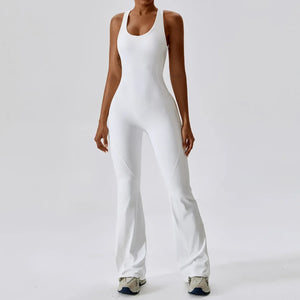 Solid Yoga Jumpsuit – Sleek, Supportive, & Sculpting - Dazzling Beauty Solution