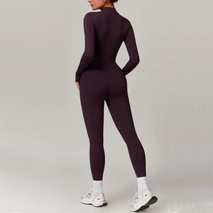 Velvet Yoga Jumpsuit for Women – Soft One-Piece Activewear - Dazzling Beauty Solution