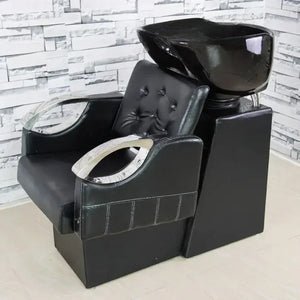 Space-Saving Semi Reclining Shampoo Chair - Dazzling Beauty Solution