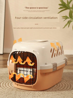 Portable Cat Flight Case & Dog Carrier - Dazzling Beauty Solution