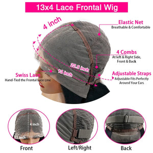Chocolate Brown Body Wave HD Lace Front Wig – 13x6 Human Hair, 46 Inch - Dazzling Beauty Solution
