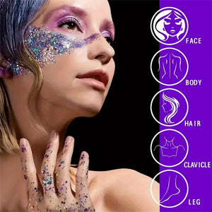 Mermaid Sequin Body Glitter Gel - Dazzling Beauty Solution