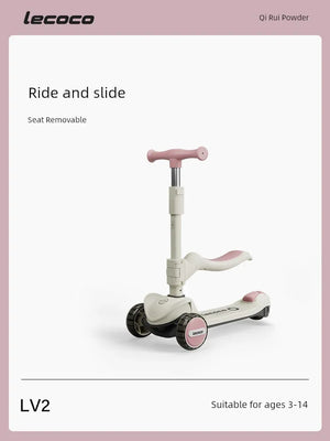 3-in-1 Kids Scooter & Ride-On for Ages 2-6 - Dazzling Beauty Solution