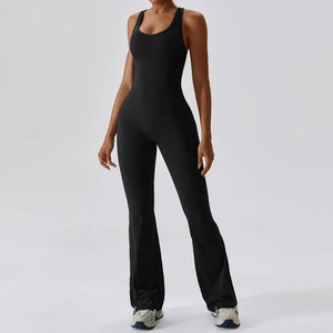 Solid Yoga Jumpsuit – Sleek, Supportive, & Sculpting - Dazzling Beauty Solution
