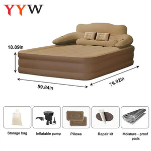 2-Person Inflatable Air Mattress – Folding Camping & Home Bed - Dazzling Beauty Solution