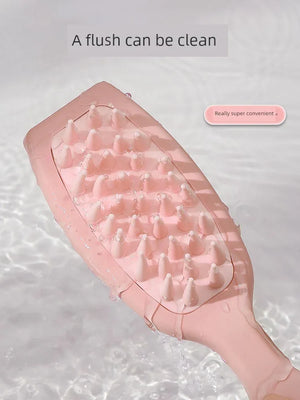 Silicone Hair Washing Brush with Long Handle - Dazzling Beauty Solution