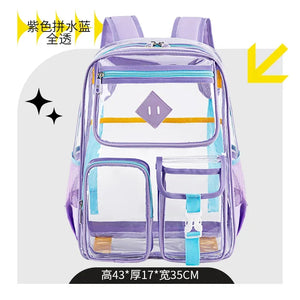 Transparent Backpack for Kids – Waterproof School Bag - Dazzling Beauty Solution