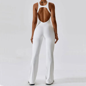 Solid Yoga Jumpsuit – Sleek, Supportive, & Sculpting - Dazzling Beauty Solution