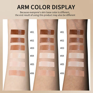 Vegan Serum-Infused Foundation Stick – Hydrating Skin Tint Balm, Anti-Aging, Sensitive-Skin Friendly (6 Shades) - Dazzling Beauty Solution