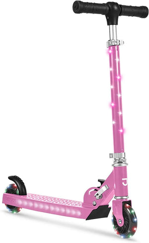 Foldable 3-Wheel Glitter Kick Scooter for Kids (Ages 2–10) - Dazzling Beauty Solution
